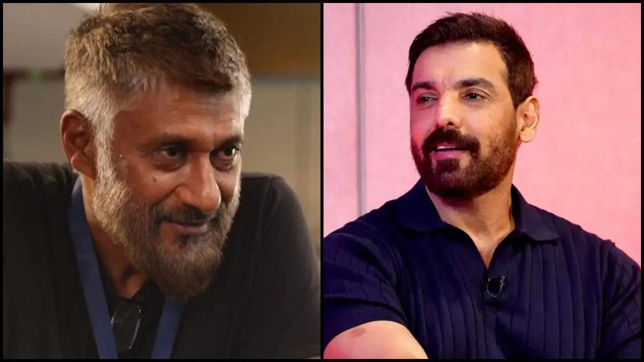 વિવેક અગ્નિહોત્રી અને જૉન અબ્રાહમ ફાઇલ તસવીર (સૌજન્ય: મિડ-ડે)