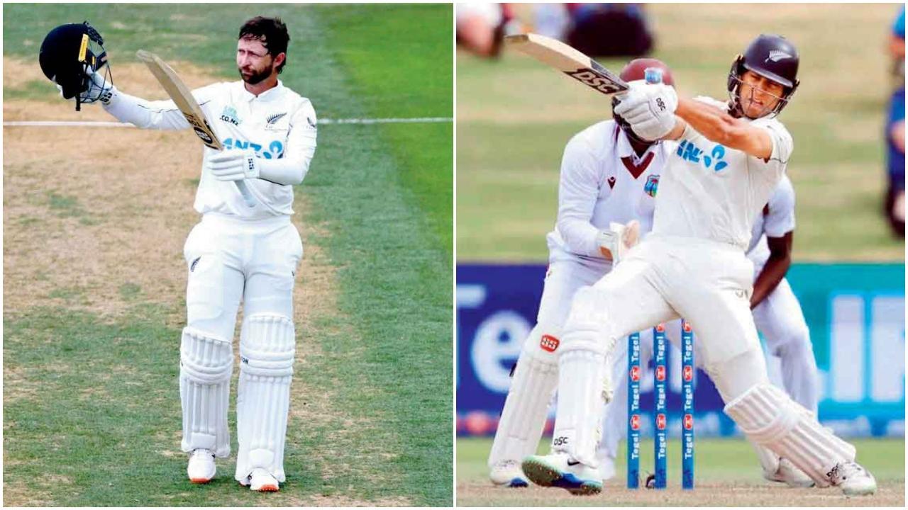 ડેવોન કૉન્વેએ ૨૨૭ રન ફટકાર્યા હતા, રચિન રવીન્દ્રએ ૭૨ રન ફટકાર્યા હતા.