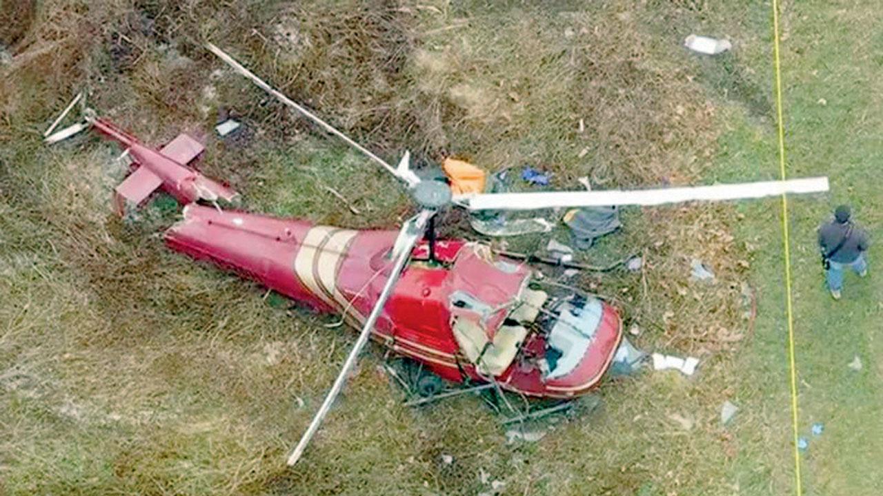 દુર્ઘટનાગ્રસ્ત હેલિકૉપ્ટર