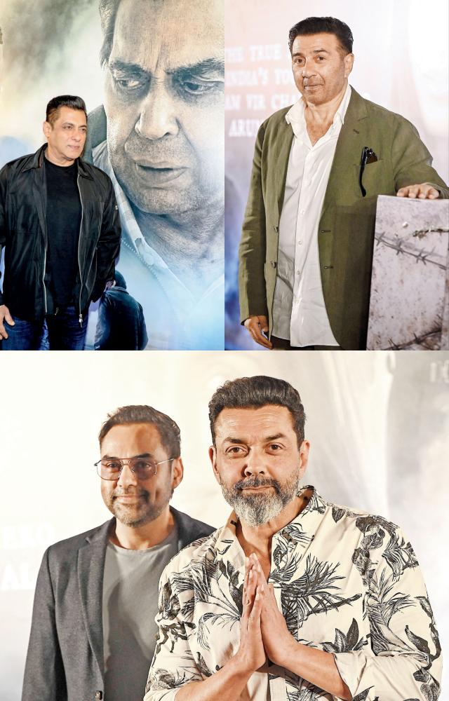 ઇક્કીસના સ્ક્રીનિંગમાં ધર્મેન્દ્ર માટે ઊમટ્યું બૉલીવુડ