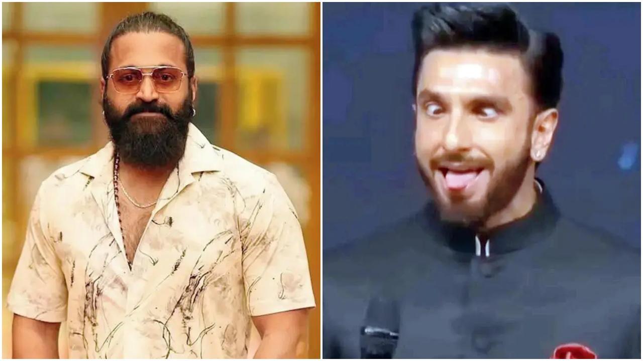 રિષભ શેટ્ટી અને રણવીર સિંહની તસવીરોનો કૉલાજ