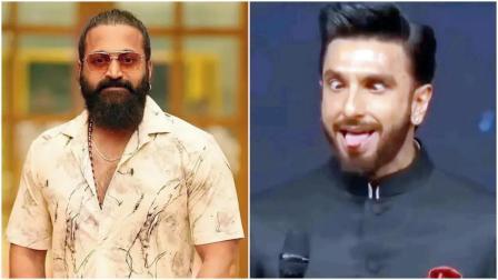 રિષભ શેટ્ટી અને રણવીર સિંહની તસવીરોનો કૉલાજ