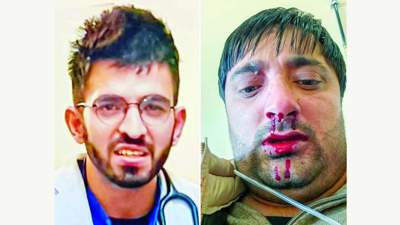 મારપીટ કરનાર ડૉક્ટર અને સારવાર માટે આવેલો પિટાઈ ગયેલો દરદી અર્જુન પનવાર.