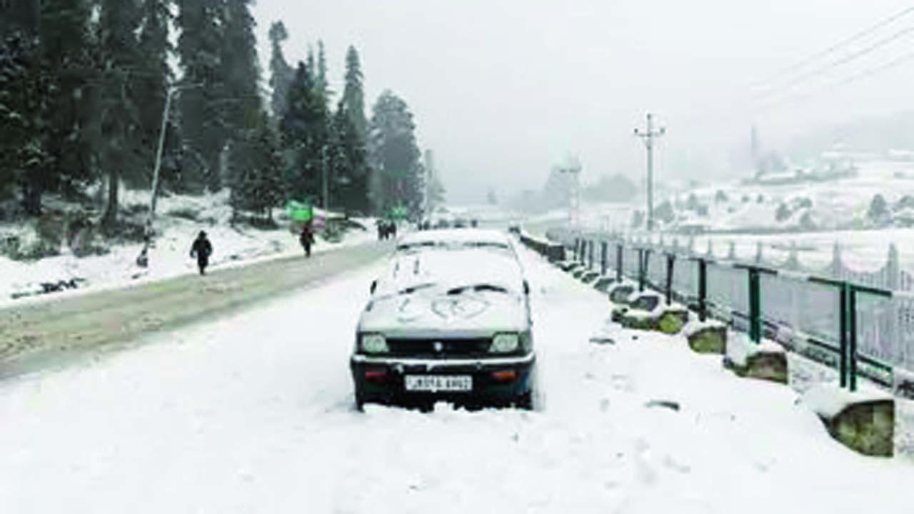 ગઈ કાલે સોનમર્ગમાં એક ફુટ બરફ પડ્યો હતો.