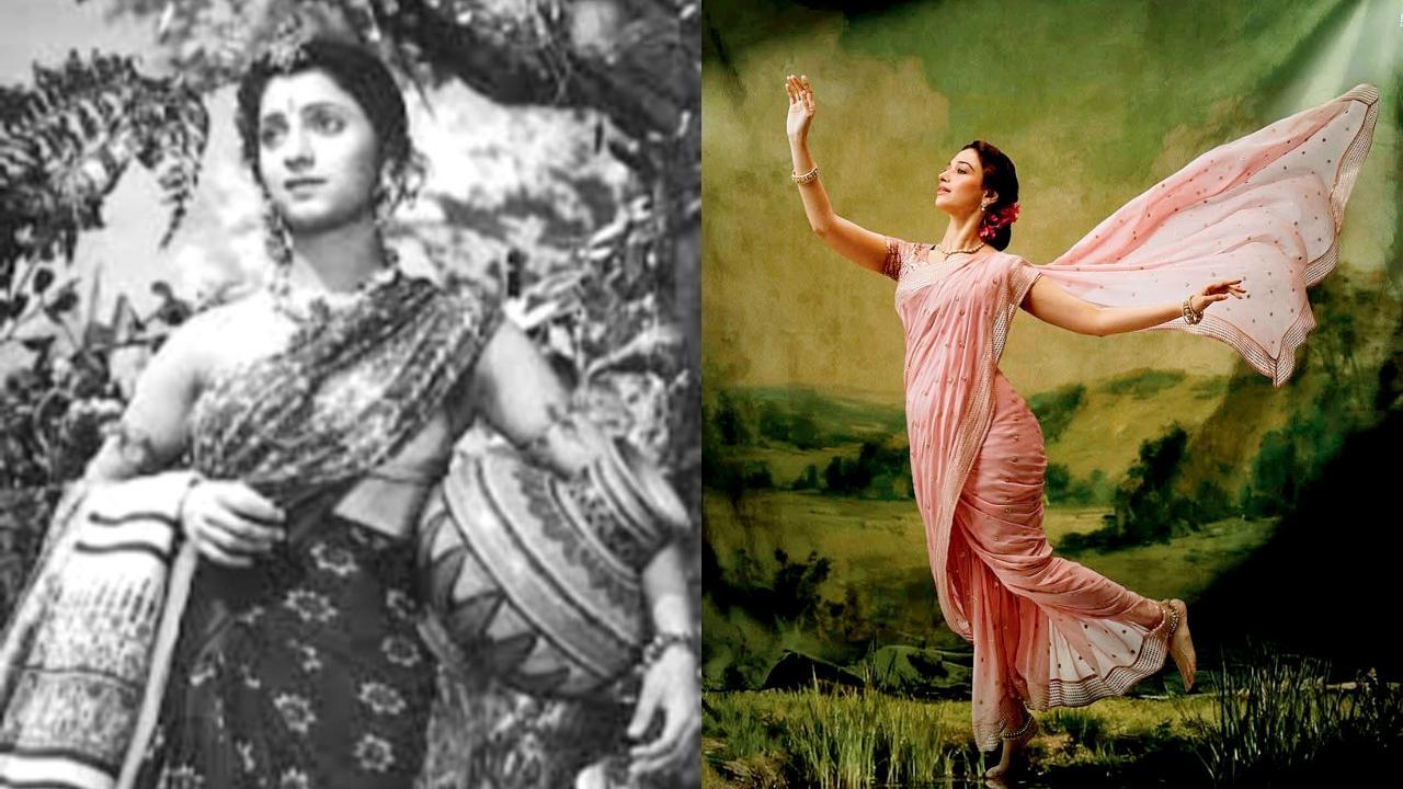 વી. શાંતારામની બીજી પત્ની અને પ્રખ્યાત ઍક્ટ્રેસ જયશ્રીના લુકમાં તમન્ના ભાટિયા