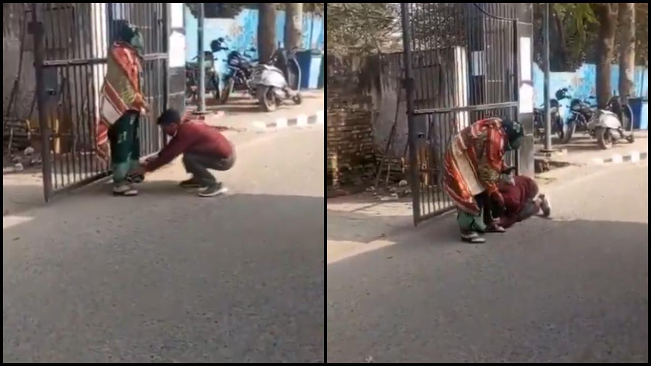 વાયરલ વીડિયોમાંથી સ્ક્રીન શૉટ (તસવીર: સોશિયલ મીડિયા)