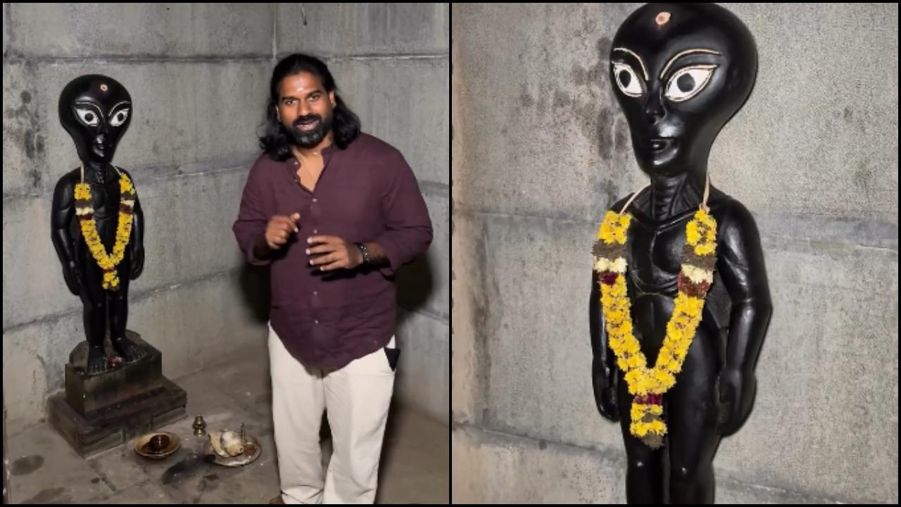 એલિયન મંદિરની મુર્તિ (તસવીર: સોશિયલ મીડિયા)