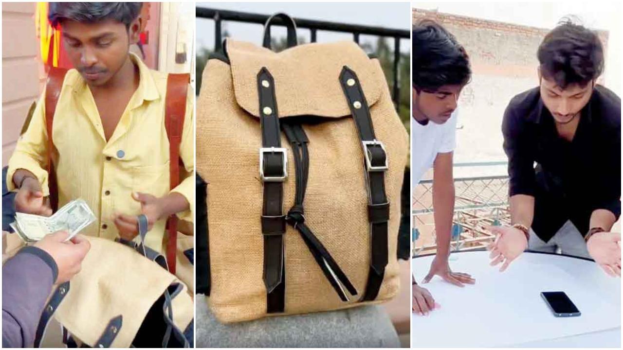 કોથળામાંથી પ્રીમિયમ લુકની બૅગ બનાવીને હજારો રૂપિયા કમાઈ લીધા આ છોકરાએ