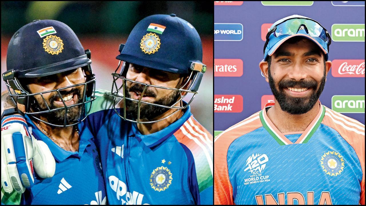 રોહિત કોહલી અને બુમરાહ