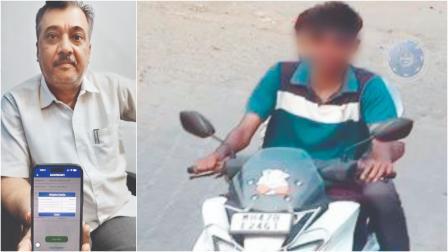 કાર-ઓનરને આવ્યું ઈ-ચલાન, હેલ્મેટ ન પહેરવા બદલ