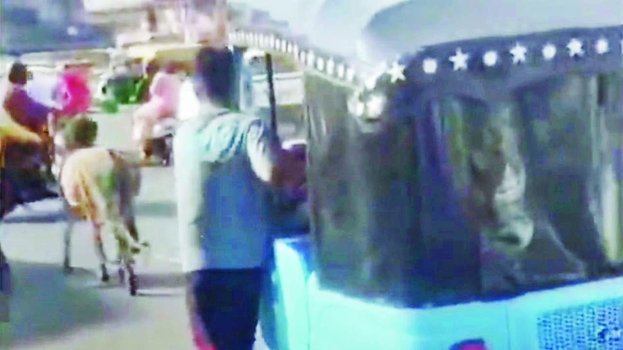 વાયરલ વીડિયોમાંથી સ્ક્રીન શૉટ