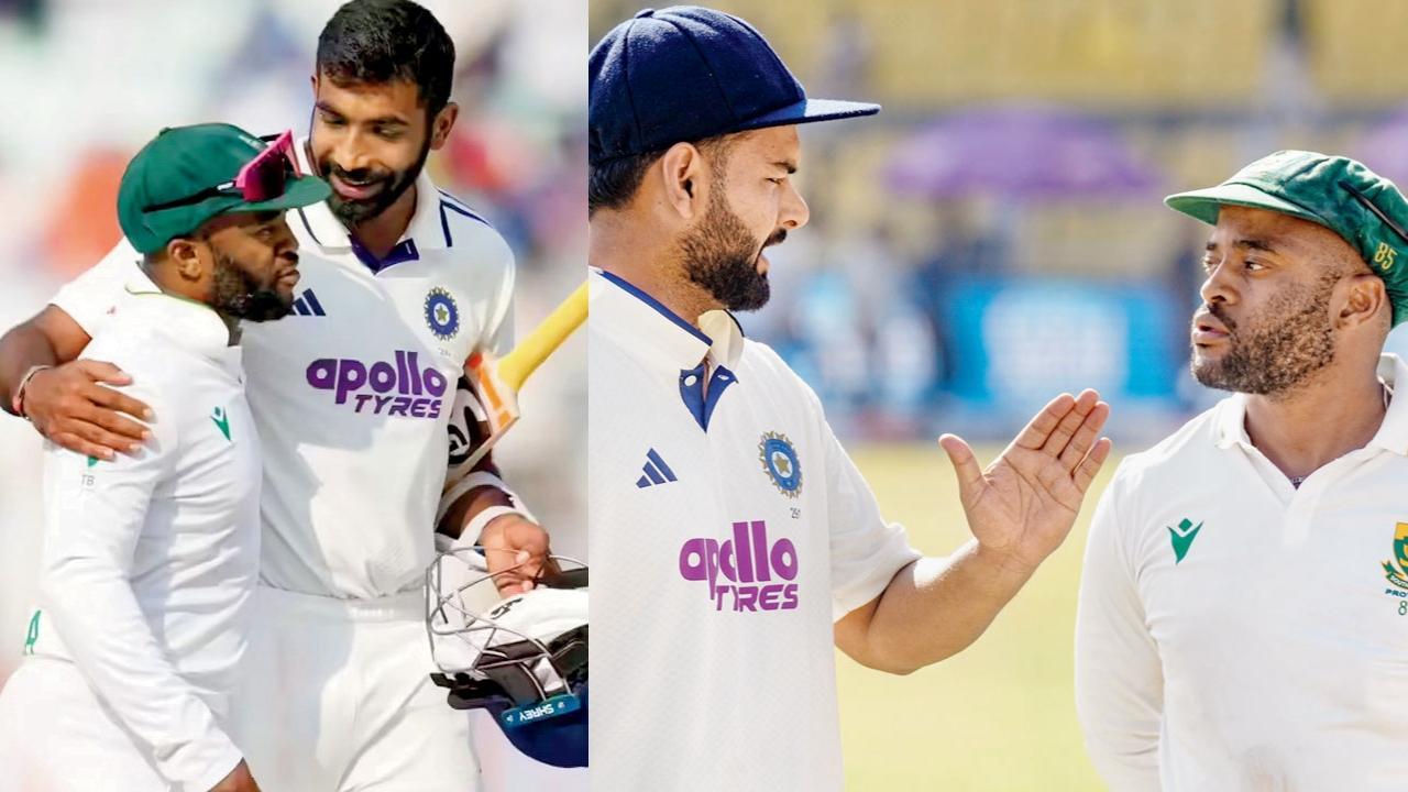 રિષભ પંત અને જસપ્રીત બુમરાહ સાથેની ટેમ્બા બવુમા સાથેની ફાઇલ તસવીર