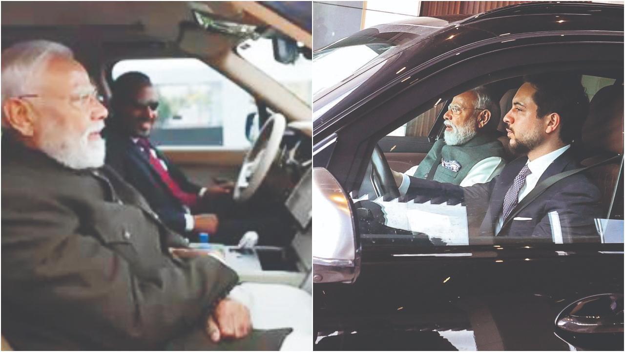 જૉર્ડનના ક્રાઉન પ્રિન્સ અને ઇથિયોપિયાના વડા પ્રધાને મોદી માટે કાર ડ્રાઇવ કરી