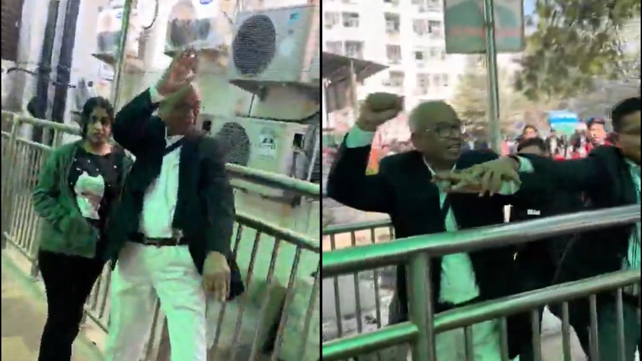 વાયરલ વીડિયોમાંથી સ્ક્રીન શૉટ (તસવીર: સોશિયલ મીડિયા)