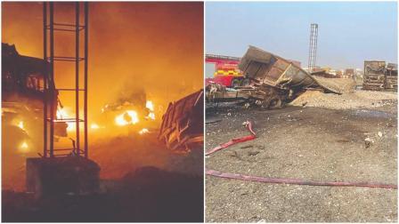 ત્રણ કલાકની જહેમત પછી આગ બુઝાઈ હતી અને પાંચ કલાક બાદ ટ્રાફિક હળવો થયો હતો.