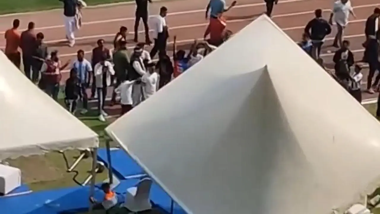 મેસ્સીની સૉલ્ટ લેક સ્ટેડિયમની મુલાકાત અંધાધૂંધીમાં ફેરવાઈ (તસવીર સૌજન્ય: સોશિયલ મીડિયા) 