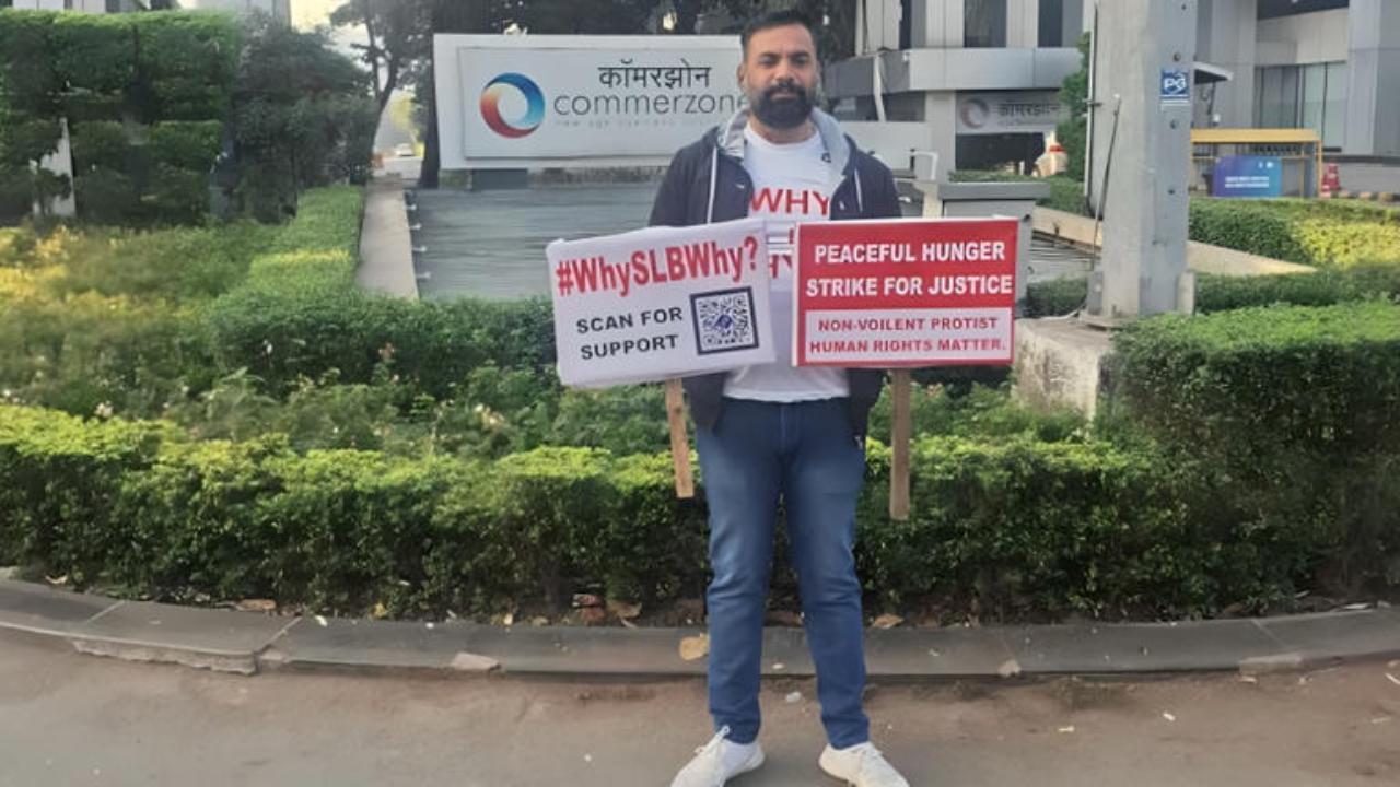 પીડિત સંતોષ પટોલેએ હવે વિરોધ શરૂ કર્યું છે.