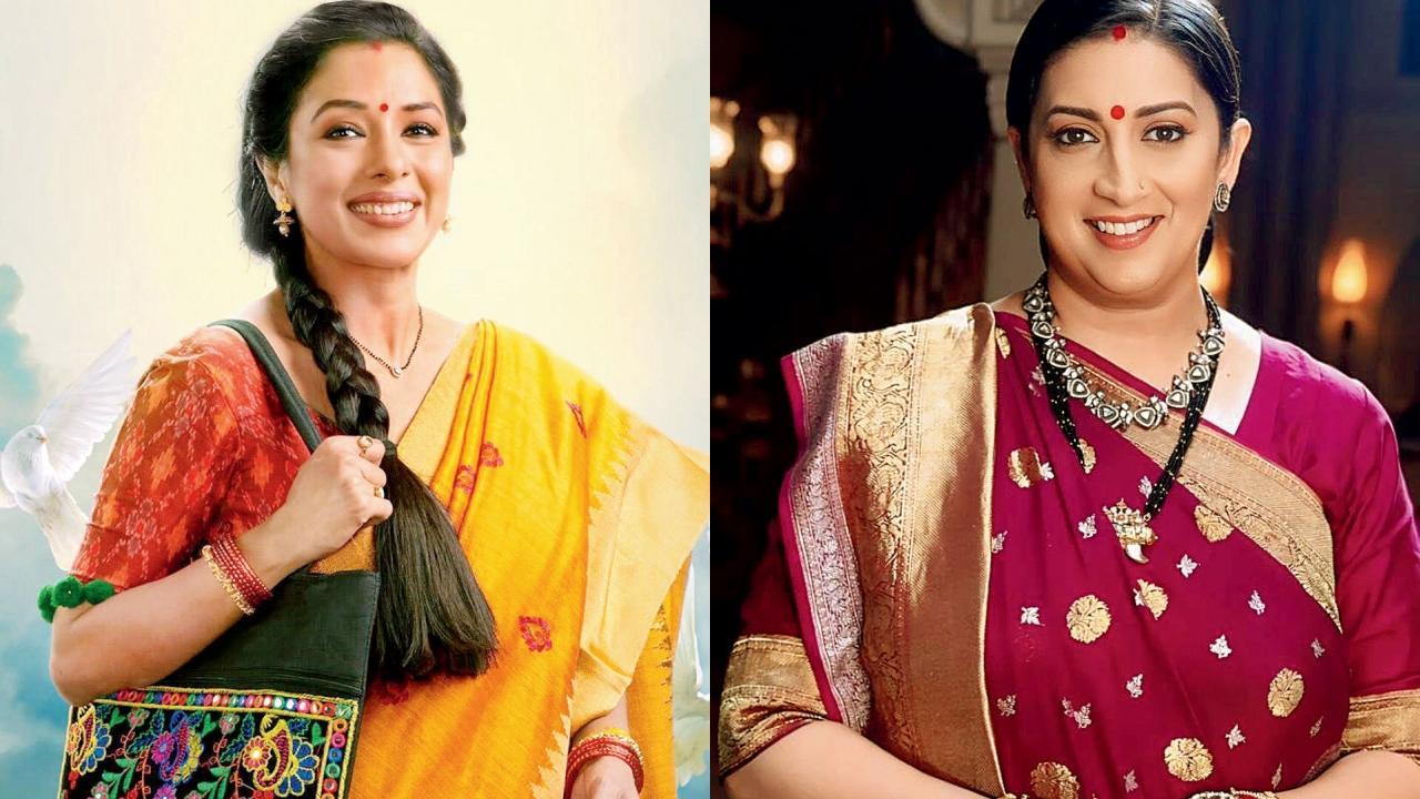 રૂપાલી ગાંગુલી અને સ્મૃતિ ઈરાની