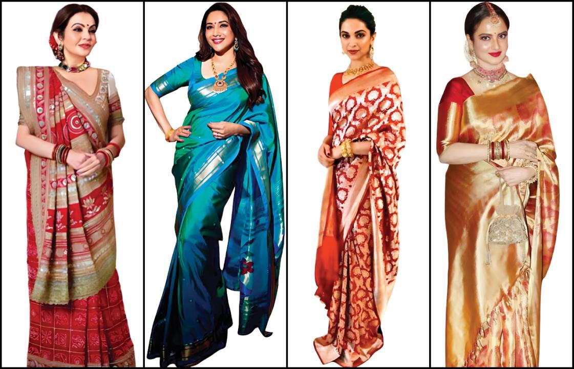 ભારતના દરેક રાજ્યની આગવી સાડી તો છે જ, પણ સાડી પહેરવાની સ્ટાઇલ પણ આગવી છે અને સોળમી સદીમાં અસ્તિત્વમાં આવેલી ઘરચોળા સાડી.