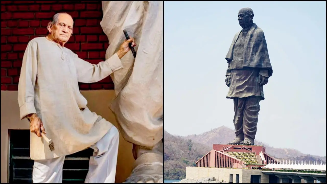 કેવડિયામાં વિશ્વની સૌથી  ઊંચી સરદાર વલ્લભભાઈ પટેલની મૂર્તિને આખરી ઓપ આપી રહેલા શિલ્પકાર રામ સુતાર.   આ વર્ષના ફેબ્રુઆરી મહિનામાં રાજ્યના ચીફ મિનિસ્ટરે શ્રી નૈનાદેવીજી ટેમ્પલ કૉમ્પ્લેક્સના બ્યુટિફિકેશન તથા ડેવલપમેન્ટ માટે ૧૦૦ કરોડ રૂપિયાની ગ્રાન્ટ જાહેર કરી છે.