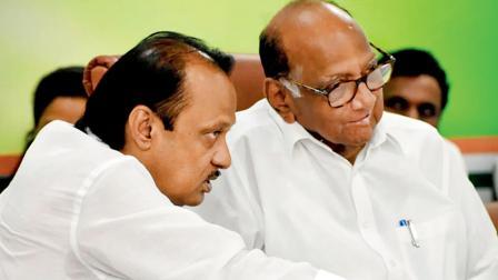 અજિત પવાર અને શરદ પવાર