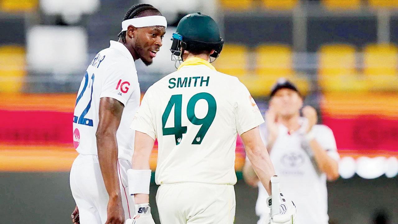 સ્ટીવ સ્મિથે શાનદાર ફોર ફટકારતાં જોફ્રા આર્ચરે તેની સાથે બોલાચાલી કરી હતી