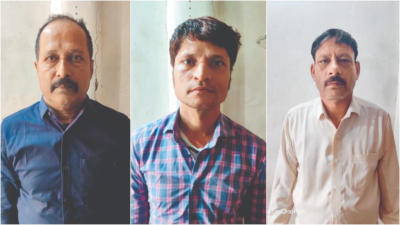 પોલીસે ધરપકડ કરેલા ત્રણે આરોપીઓ.