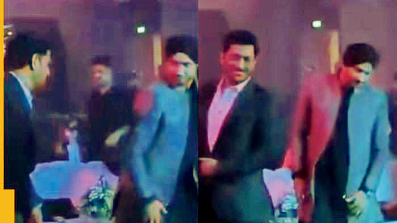 મહેન્દ્ર સિંહ ધોની અને હરભજન સિંહ હાલમાં એક પાર્ટીમાં સાથે જોવા મળ્યા હતા.