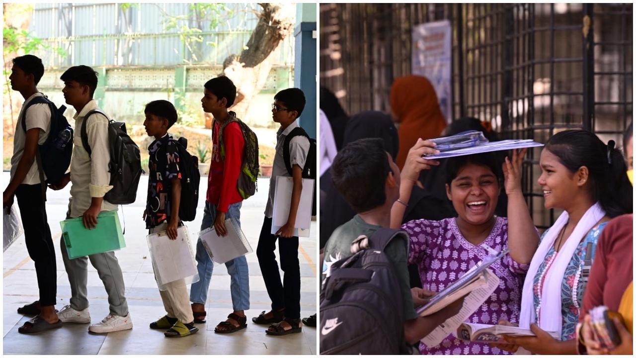 SSC બૉર્ડ એક્ઝામ શરૂ: તૈયારી સાથે મુંબઈના સ્ટુડન્ટ્સ પહોંચ્યા, જુઓ તસવીરો