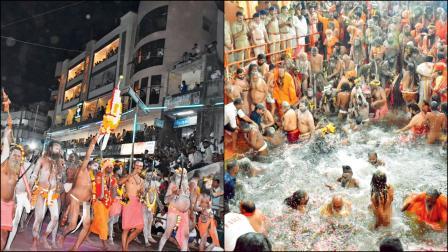 મહાશિવરાત્રિની રાતે અખાડાથી ભવનાથ મંદિર સુધી રવેડી નીકળી હતી