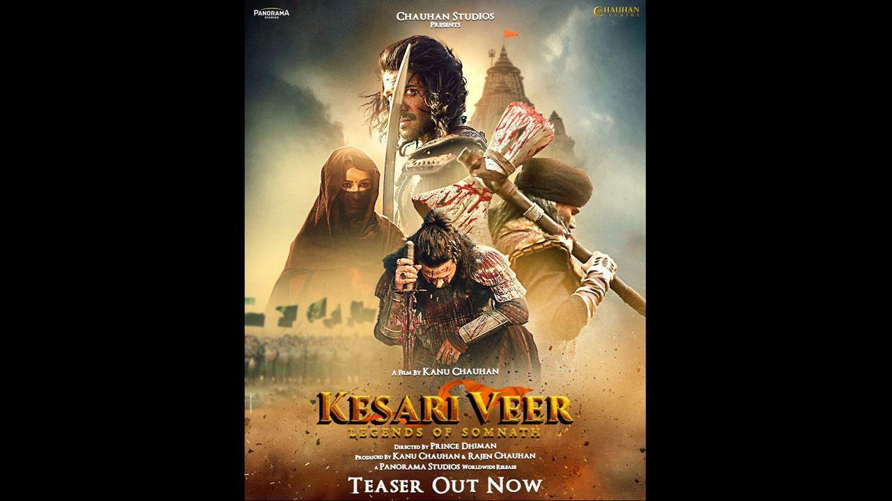 કેસરી વીરઃ લેજેન્ડ્સ ઑફ સોમનાથ ફિલ્મનું પોસ્ટર