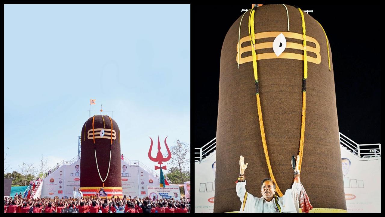 ૩૬ ફુટનું ૩૬ લાખ રુદ્રાક્ષનું શિવલિંગ