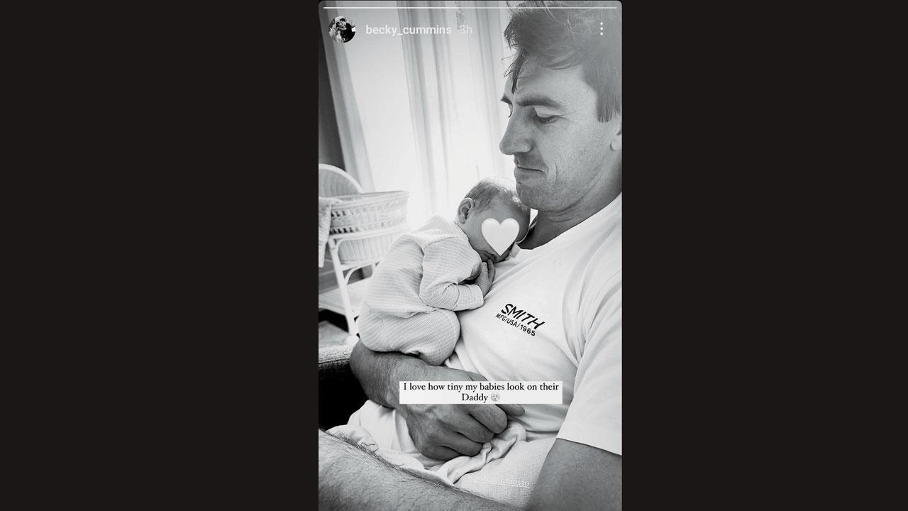 પૅટ કમિન્સની પત્ની બેકીએ શૅર કર્યો પપ્પા અને દીકરીનો ક્યુટ ફોટો.