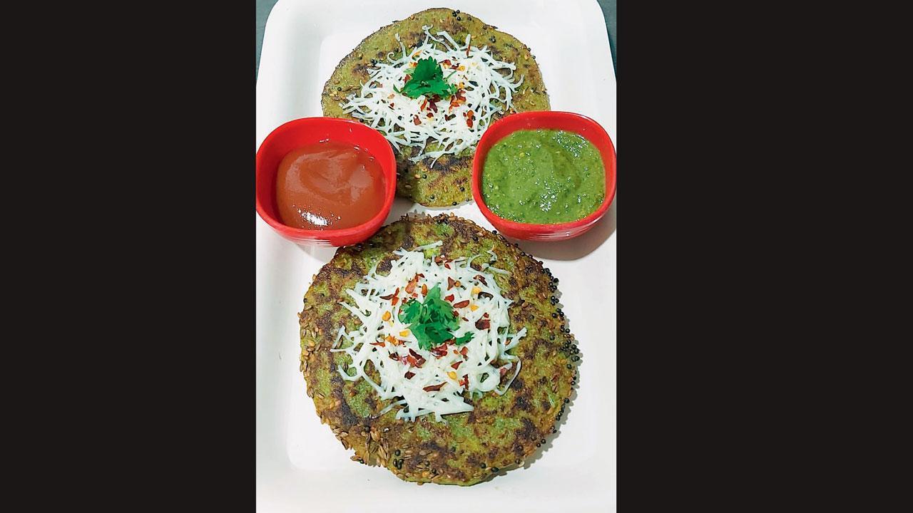 લીલા વટાણાનો હાંડવો