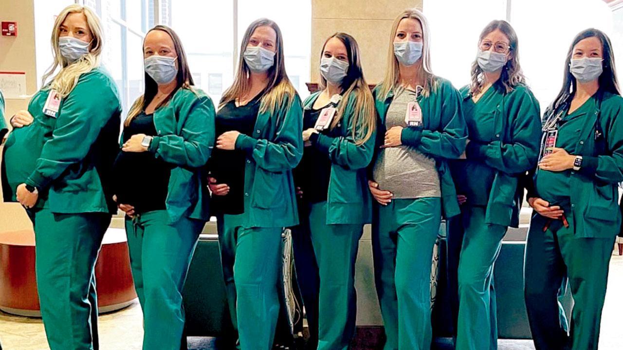 અમેરિકાની એક હૉસ્પિટલમાં ૧૦ નર્સ અને એક મહિલા ડૉક્ટર સહિત ૧૧ જણ એકસાથે પ્રેગ્નન્ટ