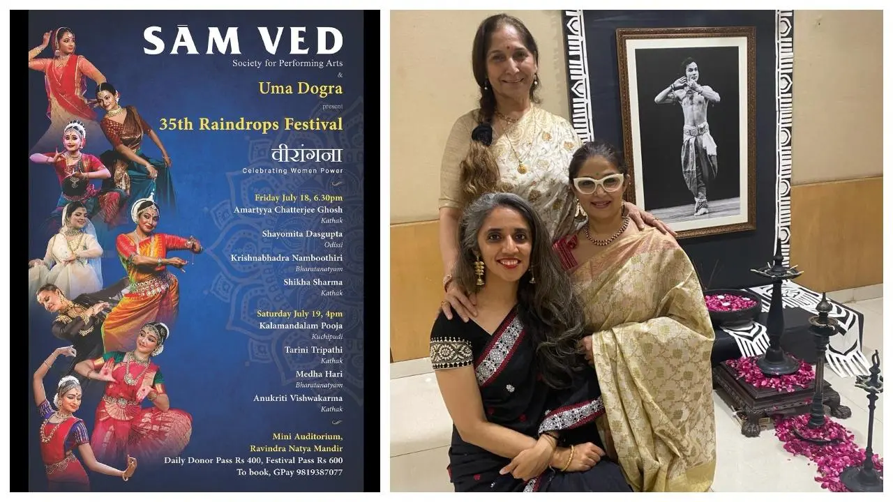 સામવેદ સોસાયટી ઑફ પરફોર્મિંગ આર્ટ્સનાં સ્થાપક વિદુષી ઉમા ડોગરા અને ફેસ્ટિવલ ડાયરેક્ટર્સ તથા ટ્રસ્ટીઝ સુહાની સિંઘ અને ઇન્દ્રાયણી મુખર્જી