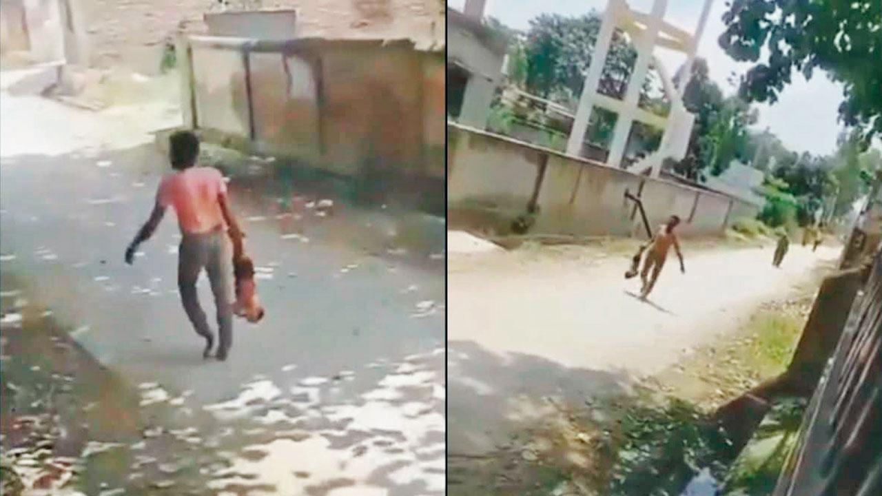 દહેજ માટે પત્ની પર દબાણ કરવા પિતાએ ૮ મહિનાના પુત્રને ગામમાં ઊંધો ફેરવ્યો