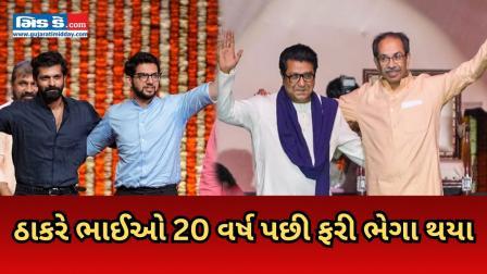 ઉદ્ધવ અને રાજ ઠાકરેના ભવ્ય પુનઃમિલન વચ્ચે, યુવા નેતા આદિત્ય અને અમિતના સ્ટેજ પર