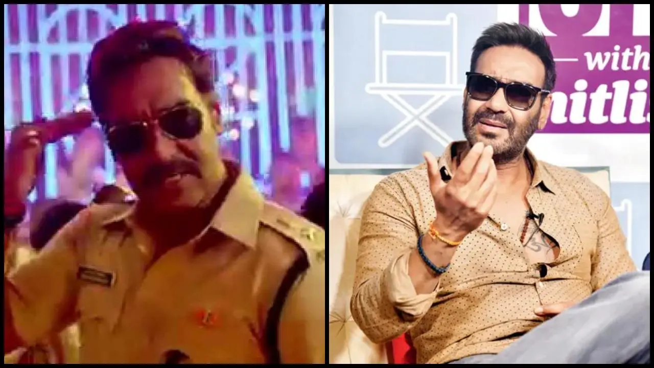 અજય દેવગનની સિંઘમ સ્ટાઈલ (તસવીર: મિડ-ડે)