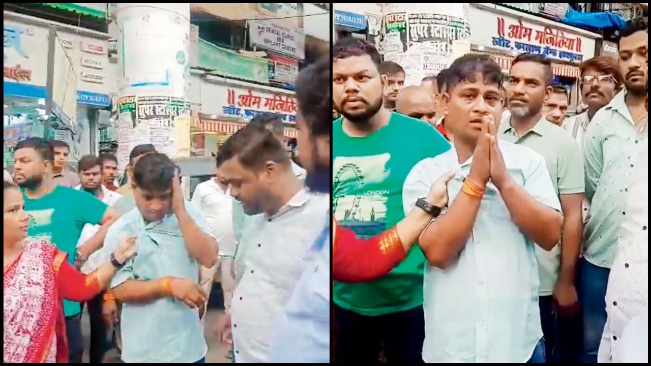 ધોલધપાટ કરીને મરાઠીમાં માફી મગાવી ઉદ્ધવસેનાએ