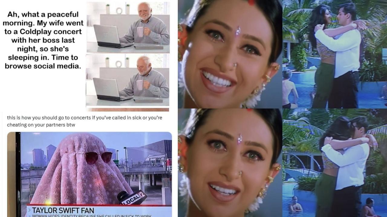 વિવિધ વાયરલ મીમ્સમાંથી લેવાયેલ સ્ક્રીન-ગ્રૅબ