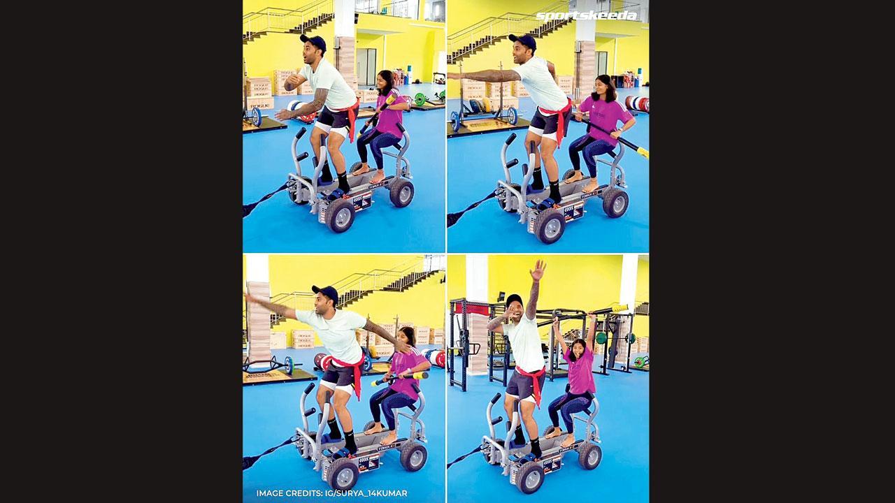 સૂર્યકુમાર યાદવે શ્રેયંકા પાટીલ સાથે ટ્રેન્ડિંગ ઑરા ફાર્મિંગ ડાન્સ કર્યો