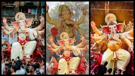 27 ઑગસ્ટ 2025ના રોજ ગણેશોત્સવની શરૂઆત થશે. અનેક ગણેશ મંડળો દ્વારા બાપ્પાની મુર્તિને મંડપમાં બિરાજમાન કરવામાં આવી રહી છે. (તસવીરો: ગણાધીશાય ઇન્સ્ટાગ્રામ)