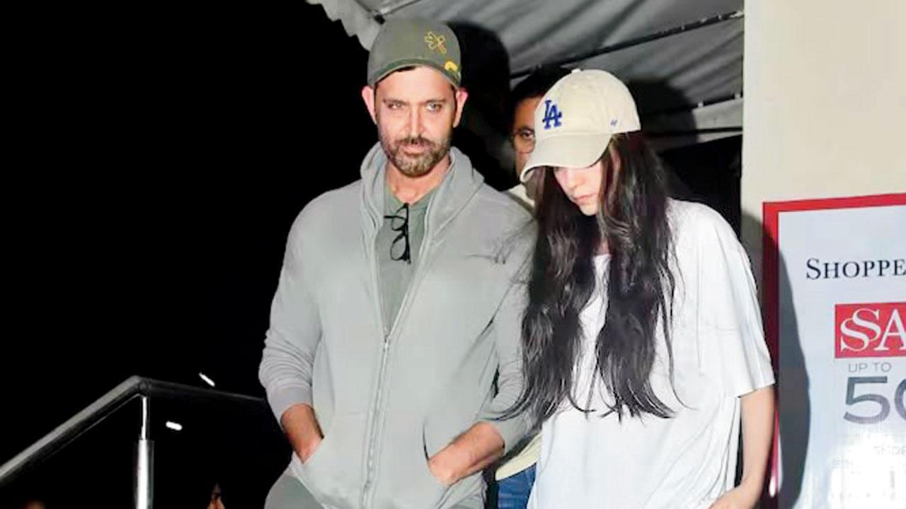 હૃતિક અને ગર્લફ્રેન્ડ સબા