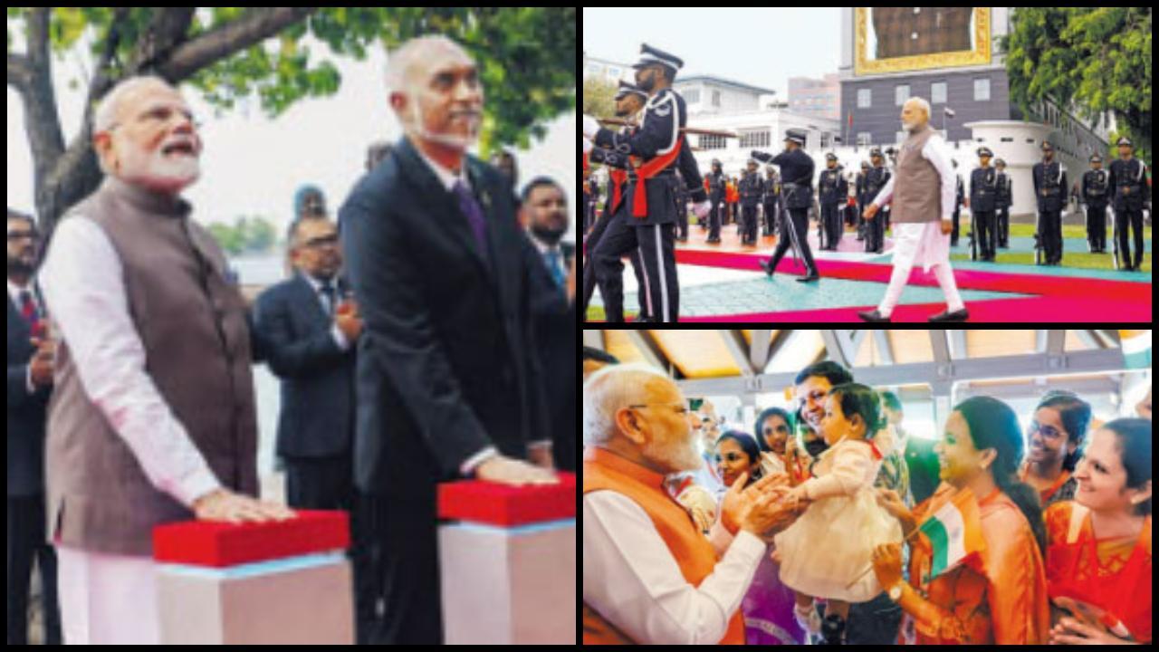 ગઈ કાલે મૉલદીવ્ઝના ૬૦મા સ્વતંત્રતા દિવસે વડા પ્રધાન નરેન્દ્ર મોદી મુખ્ય અતિથિ તરીકે ઉપસ્થિત રહ્યા હતા