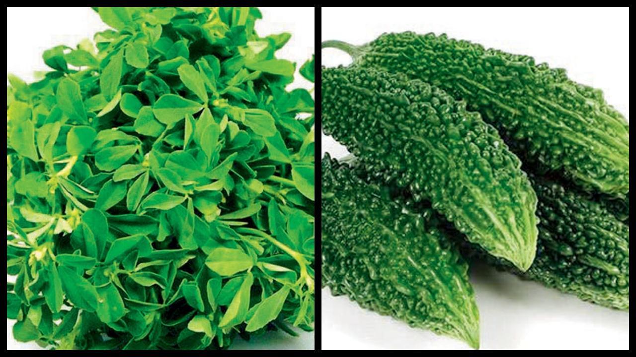 મેથી, કારેલાં