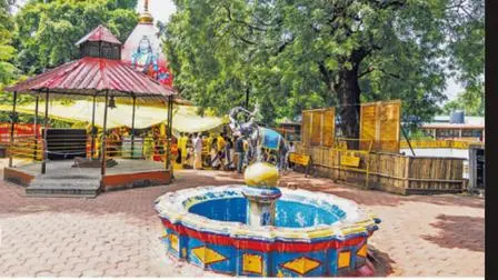 સાંદીપનિ આશ્રમનું પ્રાંગણ.