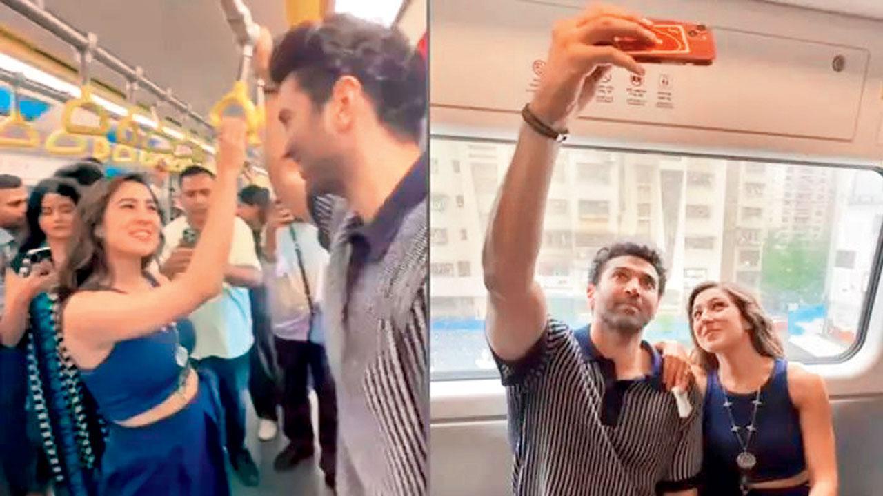 પ્રમોશન માટે સારા-આદિત્યનો મુંબઈ મેટ્રોમાં પ્રવાસ કરવાનો ફિલ્મી સ્ટન્ટ