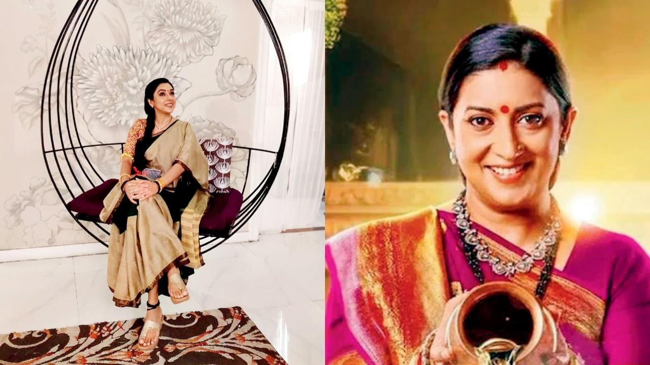 રૂપાલી ગાંગુલી અને સ્મૃતિ ઈરાની