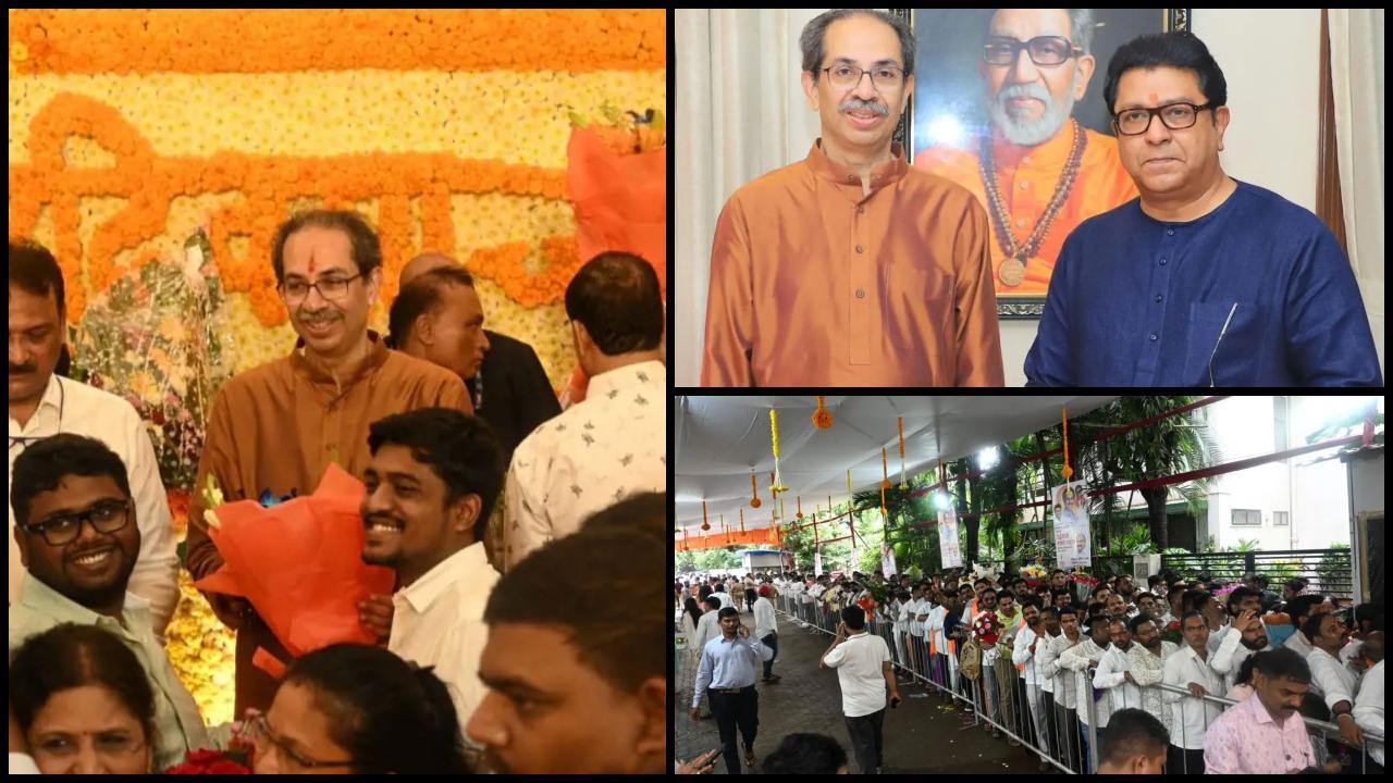 ઉદ્ધવ ઠાકરેના 65માં જન્મ દિવસે શુભેચ્છાઓ આપવા પહોંચ્યા રાજ ઠાકરે, જુઓ તસવીરો